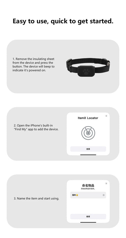 Pet GPS Tracker - Waterproof GPS Pet Collar for Dogs & Cats | Real-Time Locator Device - ZOOMNSTORE
