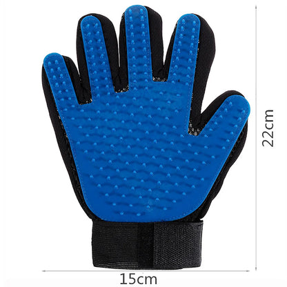 Pet Hair Remover Gloves - Silicone Grooming and Bathing Brush for Cats and Dogs - ZOOMNSTORE