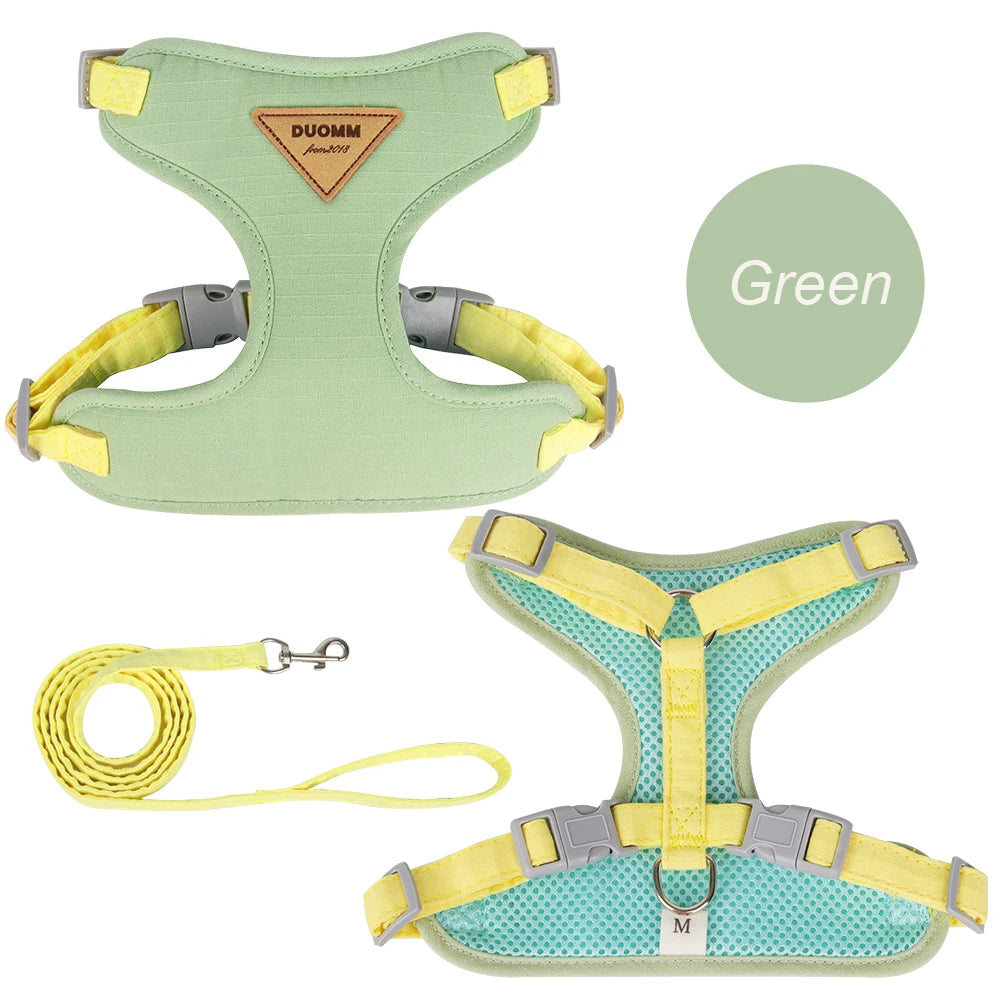 Pet Harness and Leash Set - Breathable Durable Outdoor Walking Supplies for Small Dogs and Cats - ZOOMNSTORE