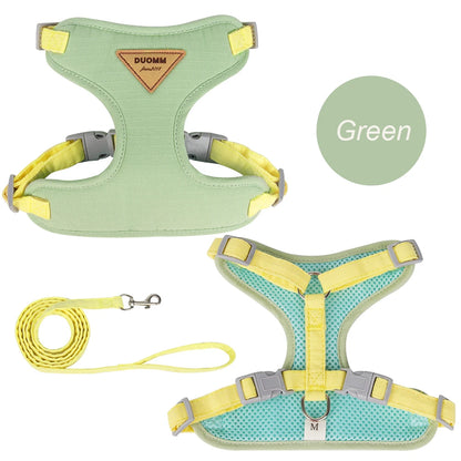 Pet Harness and Leash Set - Breathable Durable Outdoor Walking Supplies for Small Dogs and Cats - ZOOMNSTORE