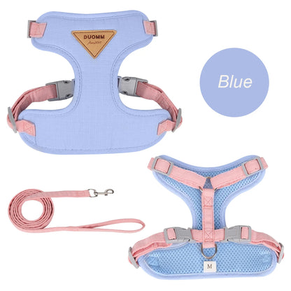 Pet Harness and Leash Set - Breathable Durable Outdoor Walking Supplies for Small Dogs and Cats - ZOOMNSTORE