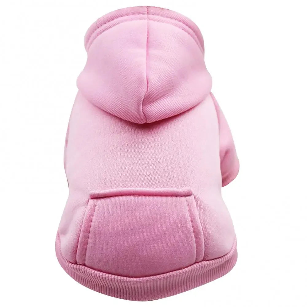 Hooded Pet Sweatshirt - Autumn Winter Dog  Cat Clothes with Pocket - ZOOMNSTORE