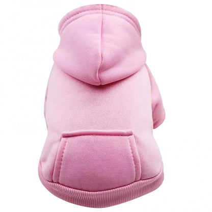 Hooded Pet Sweatshirt - Autumn Winter Dog  Cat Clothes with Pocket - ZOOMNSTORE