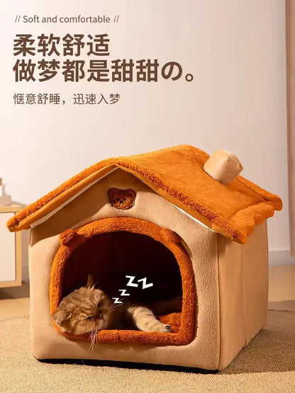 New Pet House with Super Large Space Cat and Dog Beds of All Sizes To Sleep in All Seasons Puppy Keep - ZOOMNSTORE