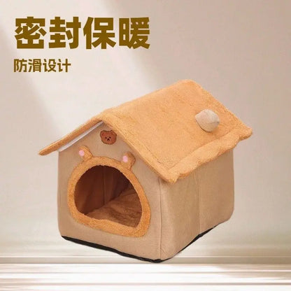 New Pet House with Super Large Space Cat and Dog Beds of All Sizes To Sleep in All Seasons Puppy Keep - ZOOMNSTORE