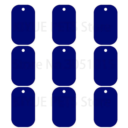 20Pcs Aluminum Dog Tags - Custom Engraved Military ID Tags - ZOOMNSTORE