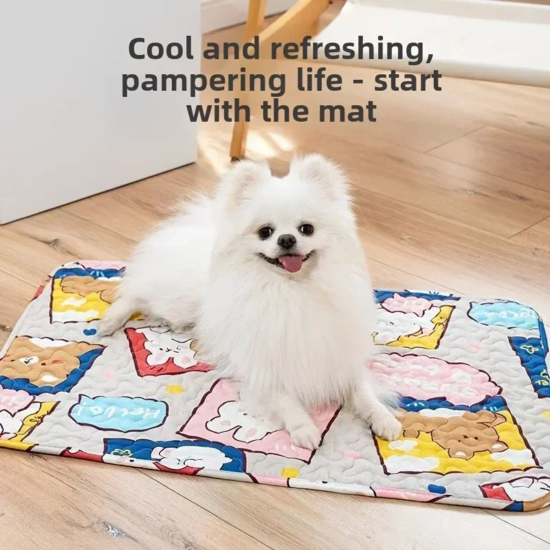Cooling Pet Sleeping Mat - Comfortable for Cats  Dogs - ZOOMNSTORE
