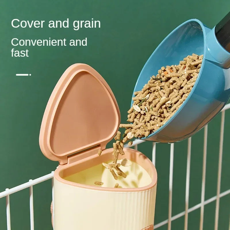 Pet Waterer 500ml - Hanging Automatic Water Bowl for Small Animals | Leakproof Plastic Feeder - ZOOMNSTORE