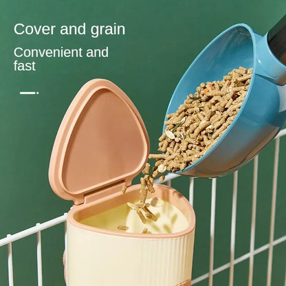 Pet Waterer 500ml - Hanging Automatic Water Bowl for Small Animals | Leakproof Plastic Feeder - ZOOMNSTORE