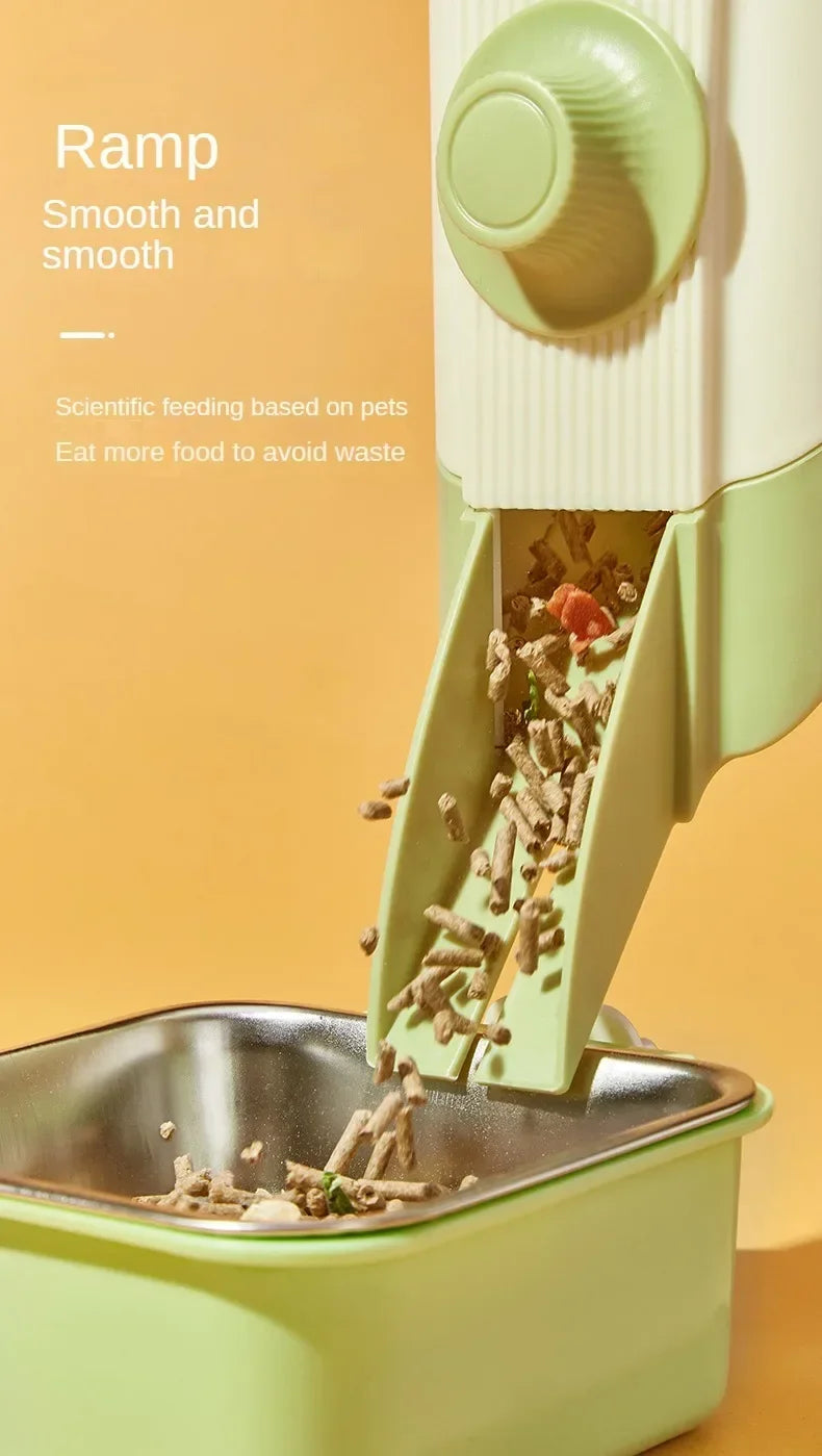 Pet Waterer 500ml - Hanging Automatic Water Bowl for Small Animals | Leakproof Plastic Feeder - ZOOMNSTORE