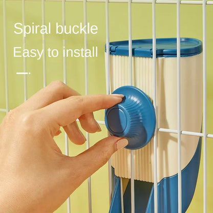 Pet Waterer 500ml - Hanging Automatic Water Bowl for Small Animals | Leakproof Plastic Feeder - ZOOMNSTORE