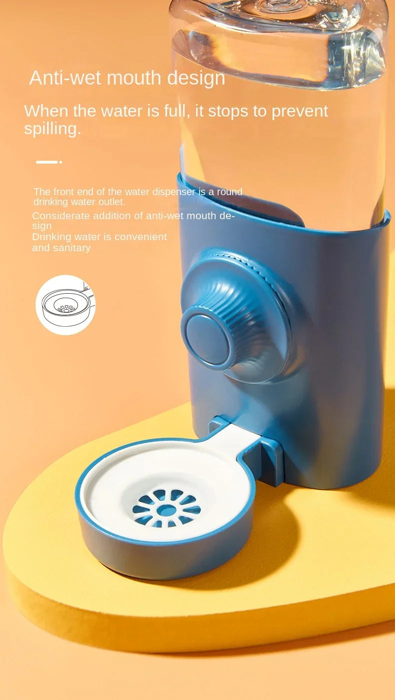 Pet Waterer 500ml - Hanging Automatic Water Bowl for Small Animals | Leakproof Plastic Feeder - ZOOMNSTORE