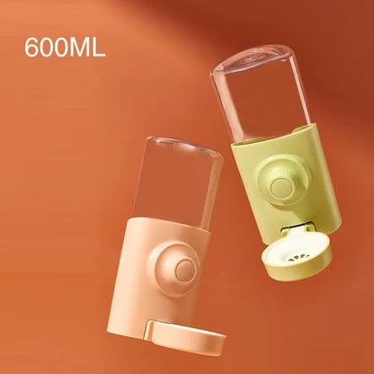Pet Waterer 500ml - Hanging Automatic Water Bowl for Small Animals | Leakproof Plastic Feeder - ZOOMNSTORE