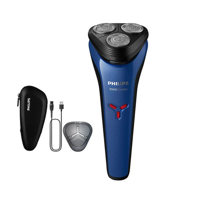 Philips S1113 Electric Shaver - USB Rechargeable Stainless Steel Razor with PowerCut Blades - ZOOMNSTORE