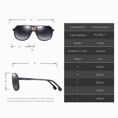 Photochromic Myopia Glasses - Large Oval Pilot Style Prescription Eyewear Men | Color Changing Sunglasses - ZOOMNSTORE