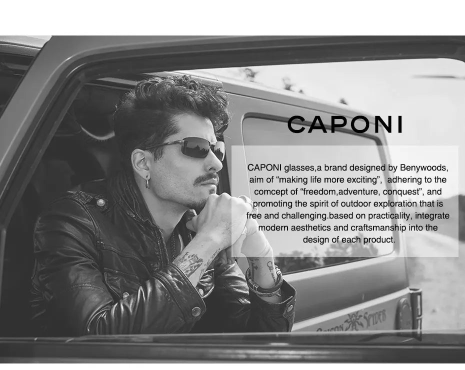 Photochromic Polarized Sunglasses - Men's Oval Shape Titanium Frame UV Protection Eyewear - ZOOMNSTORE