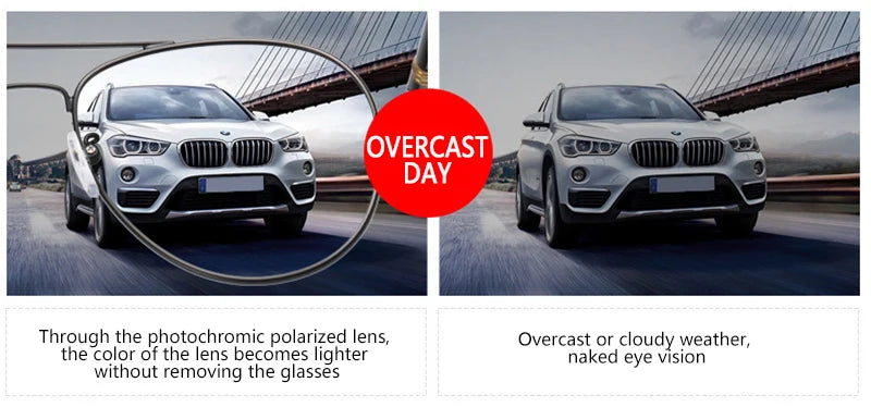 Photochromic Polarized Sunglasses – Pilot Alloy Frame Men Women Driving Glasses UV400 - ZOOMNSTORE