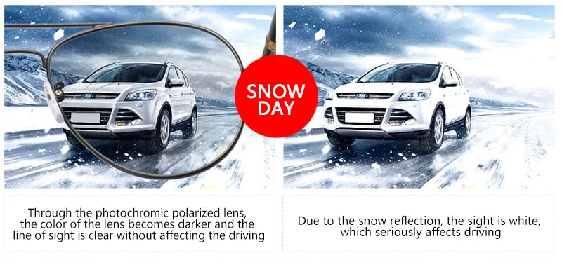 Photochromic Polarized Sunglasses – Pilot Alloy Frame Men Women Driving Glasses UV400 - ZOOMNSTORE