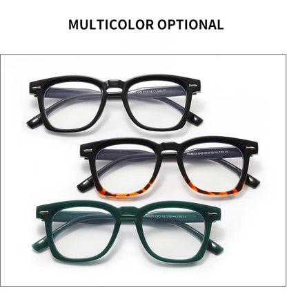Photochromic Reading Glasses - Retro Square Frame Men’s Blue Light Blocking Eyewear - ZOOMNSTORE
