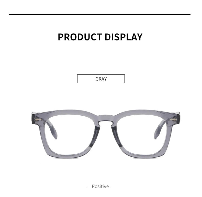 Photochromic Reading Glasses - Retro Square Frame Men’s Blue Light Blocking Eyewear - ZOOMNSTORE