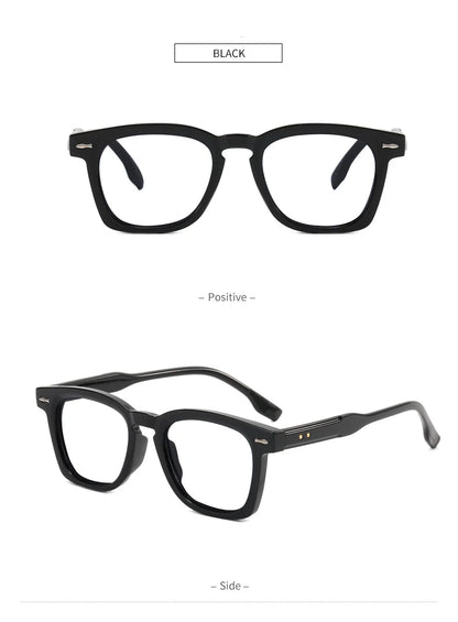 Photochromic Reading Glasses - Retro Square Frame Men’s Blue Light Blocking Eyewear - ZOOMNSTORE