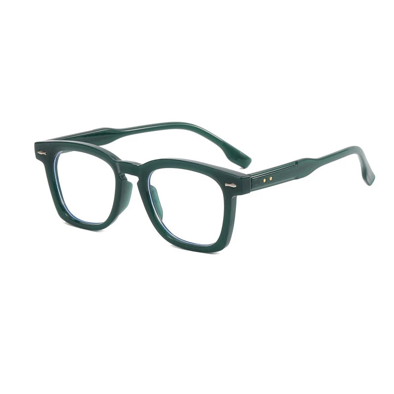 Photochromic Reading Glasses - Retro Square Frame Men’s Blue Light Blocking Eyewear - ZOOMNSTORE