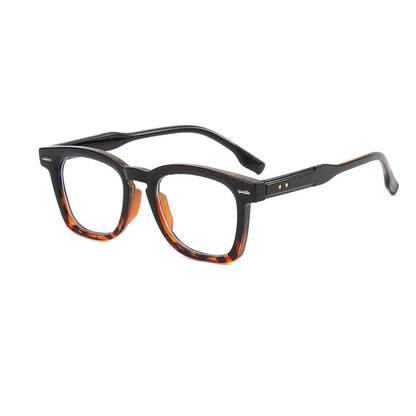 Photochromic Reading Glasses - Retro Square Frame Men’s Blue Light Blocking Eyewear - ZOOMNSTORE