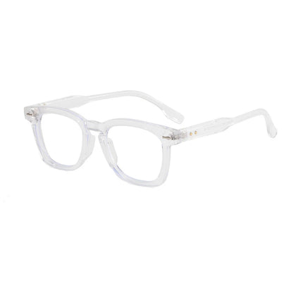 Photochromic Reading Glasses - Retro Square Frame Men’s Blue Light Blocking Eyewear - ZOOMNSTORE