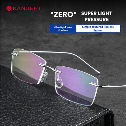Photochromic Reading Glasses - Ultra-Light Titanium Myopia Eyewear With Blue Light Filter - ZOOMNSTORE