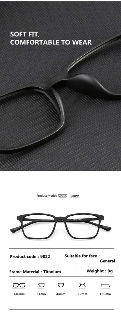 Photochromic Reading Glasses – Ultralight Titanium Eyewear with Anti Blue Light Lenses - ZOOMNSTORE