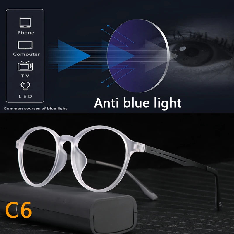 Photochromic Reading Glasses - Ultralight Titanium Frame, Blue Light Protection - ZOOMNSTORE