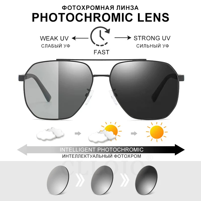 Photochromic Sunglasses - Polarized Driving Shades for Men Women | UV400 Protection - ZOOMNSTORE