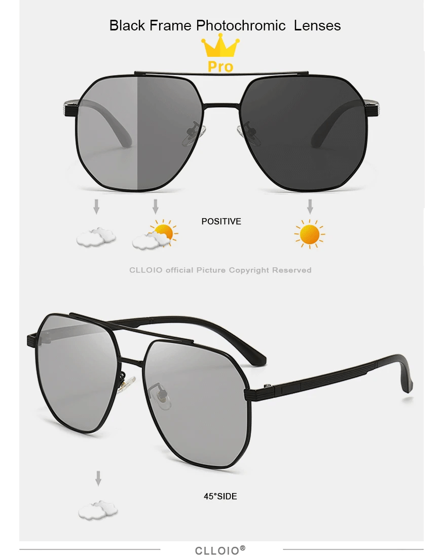 Photochromic Sunglasses - Polarized Driving Shades for Men Women | UV400 Protection - ZOOMNSTORE