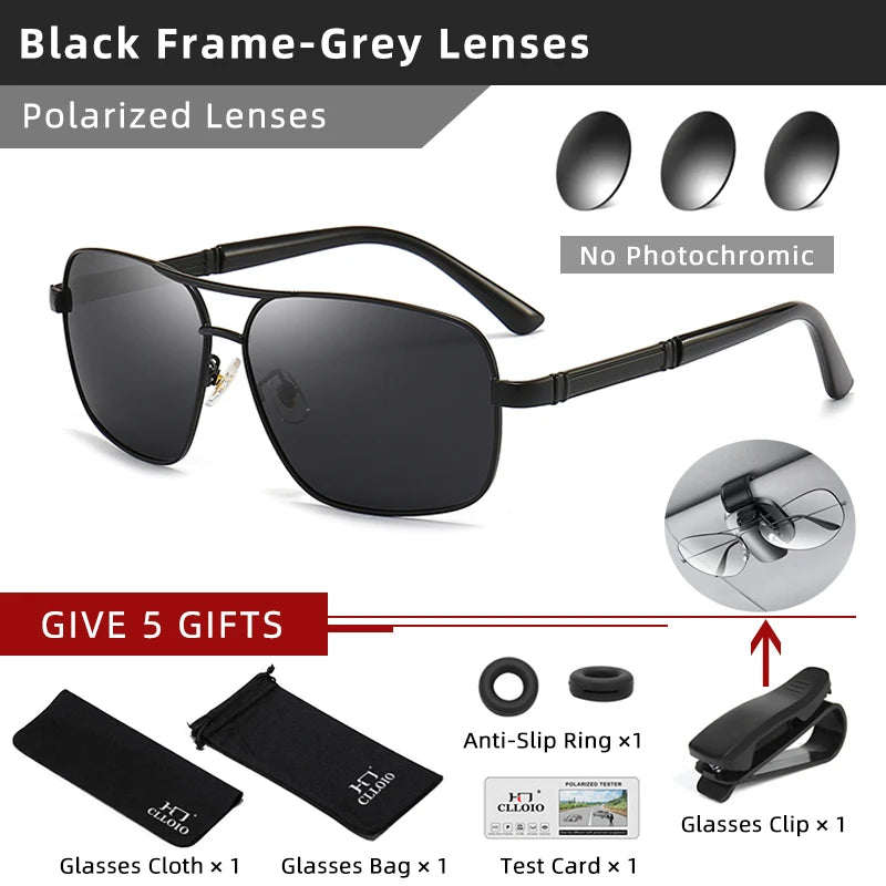 Photochromic Sunglasses - Polarized Driving Shades for Men Women | UV400 Protection - ZOOMNSTORE