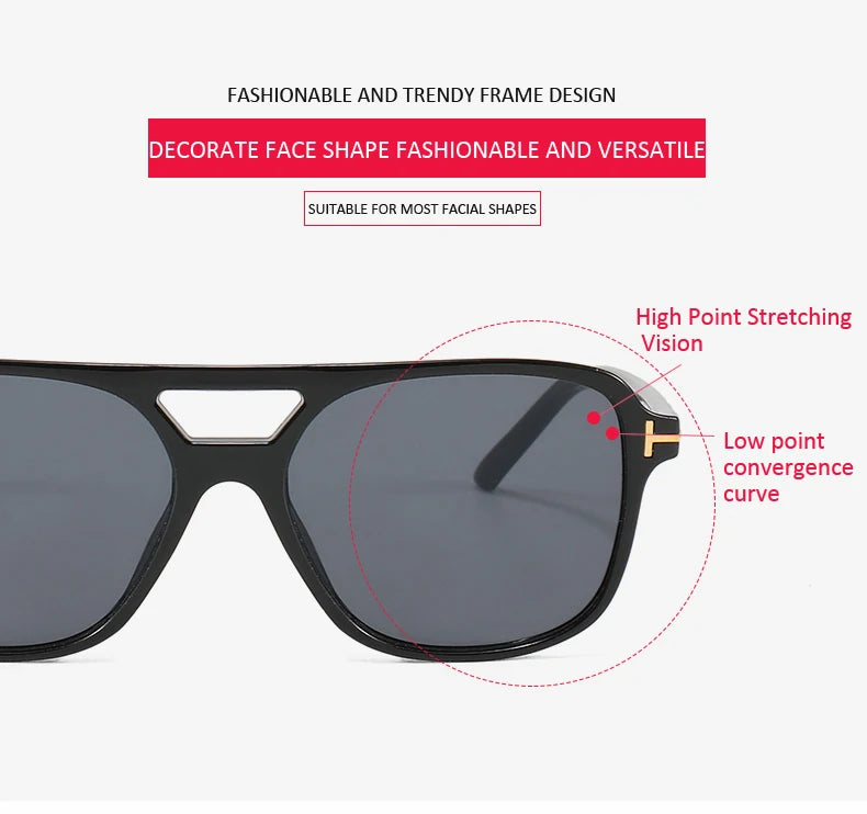 Pilot Sunglasses Women - Oversized Double Bridge Oval Goggles UV400 Protection - ZOOMNSTORE