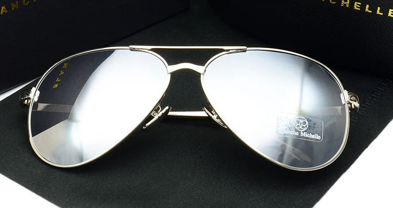 Vintage Polarized Pilot Sunglasses for Women - UV400 Mirror Sun Glasses with Box - ZOOMNSTORE
