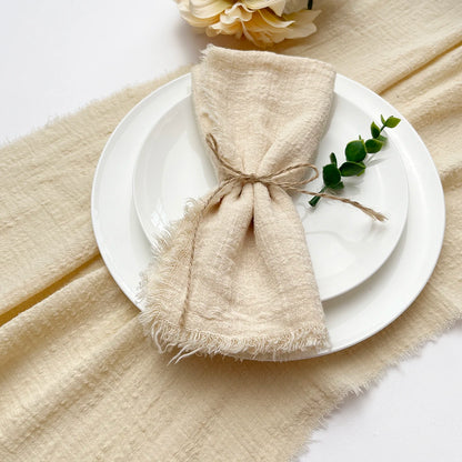 Pink Gauze Cotton Napkins - 10pcs Reusable Tea Towels for Weddings  Parties - ZOOMNSTORE