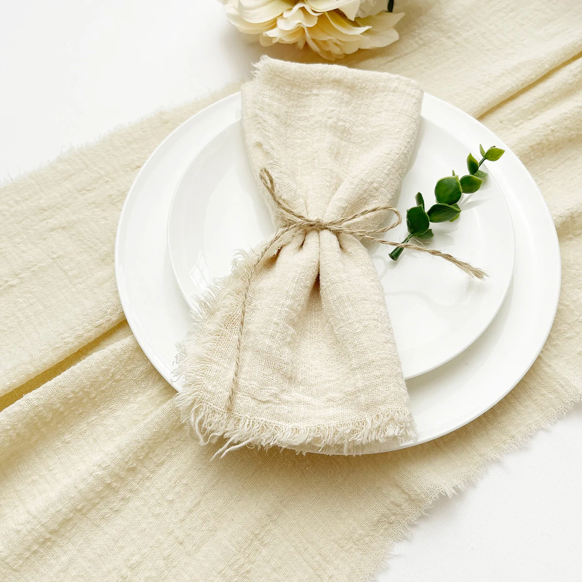 Pink Gauze Cotton Napkins - 10pcs Reusable Tea Towels for Weddings  Parties - ZOOMNSTORE