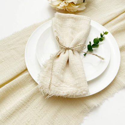 Pink Gauze Cotton Napkins - 10pcs Reusable Tea Towels for Weddings  Parties - ZOOMNSTORE