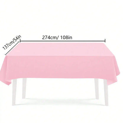 Pink Party Supplies Set - Disposable Plates Spoons Forks Knives - ZOOMNSTORE