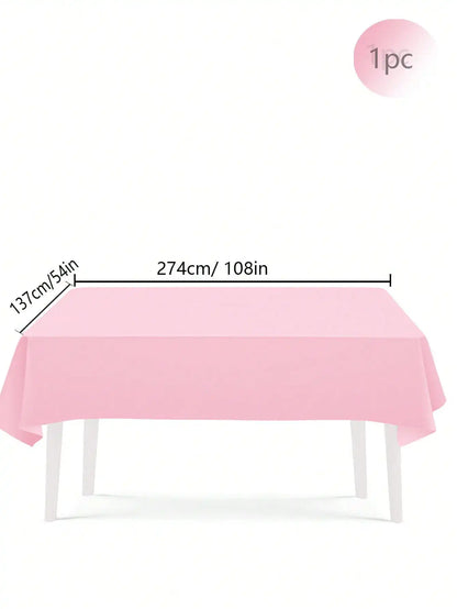 Pink Party Supplies Set - Disposable Plates Spoons Forks Knives - ZOOMNSTORE