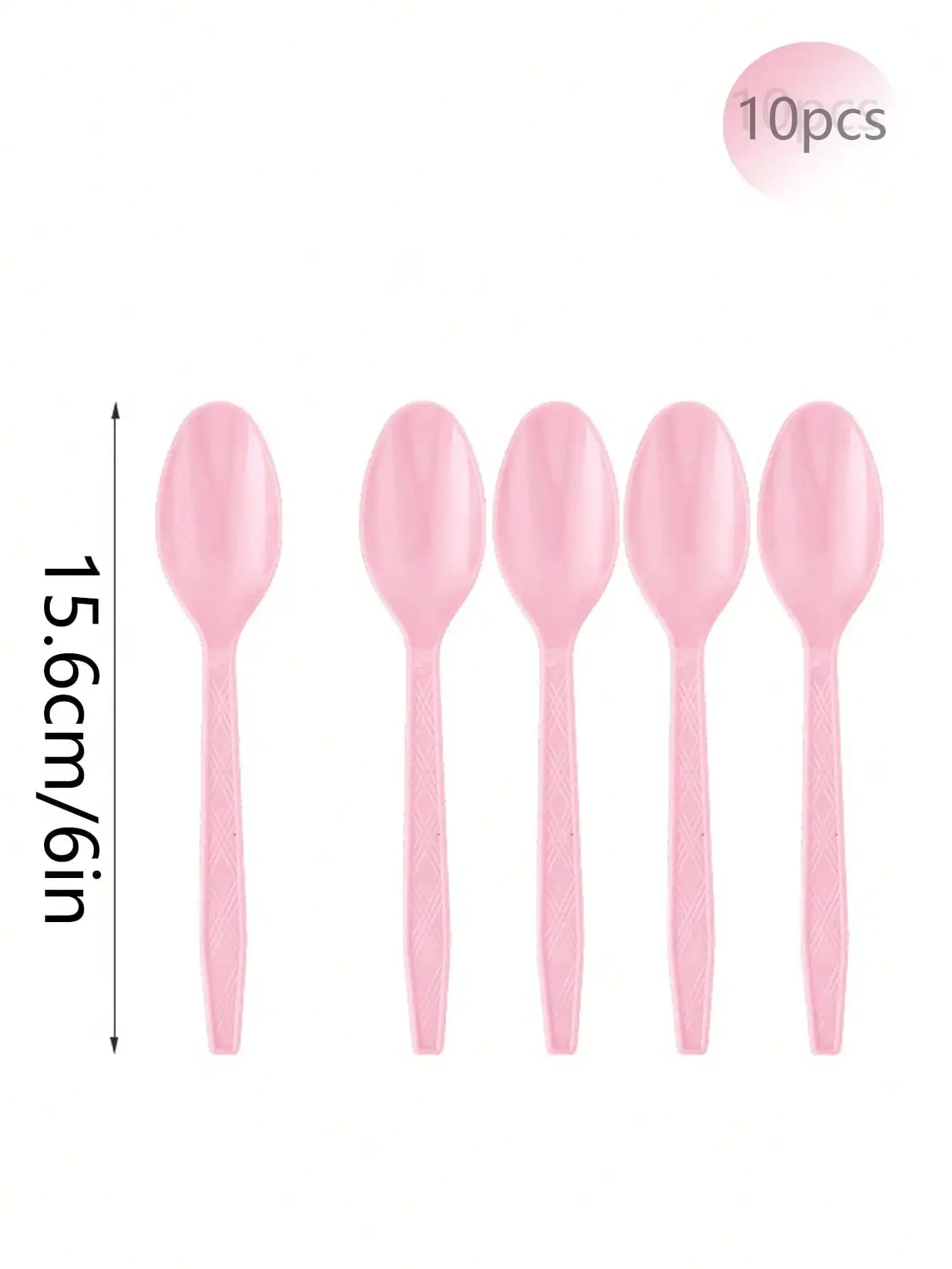 Pink Party Supplies Set - Disposable Plates Spoons Forks Knives - ZOOMNSTORE