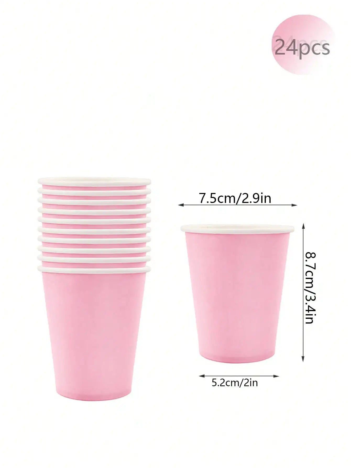 Pink Party Supplies Set - Disposable Plates Spoons Forks Knives - ZOOMNSTORE