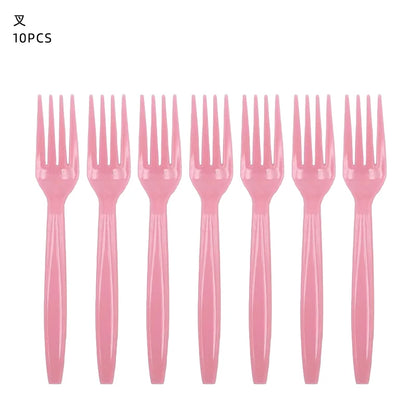 Pink Puppy Paw Birthday Party Supplies - Disposable Tableware  Decorations - ZOOMNSTORE
