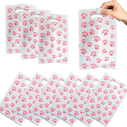 Pink Puppy Paw Birthday Party Supplies - Disposable Tableware  Decorations - ZOOMNSTORE