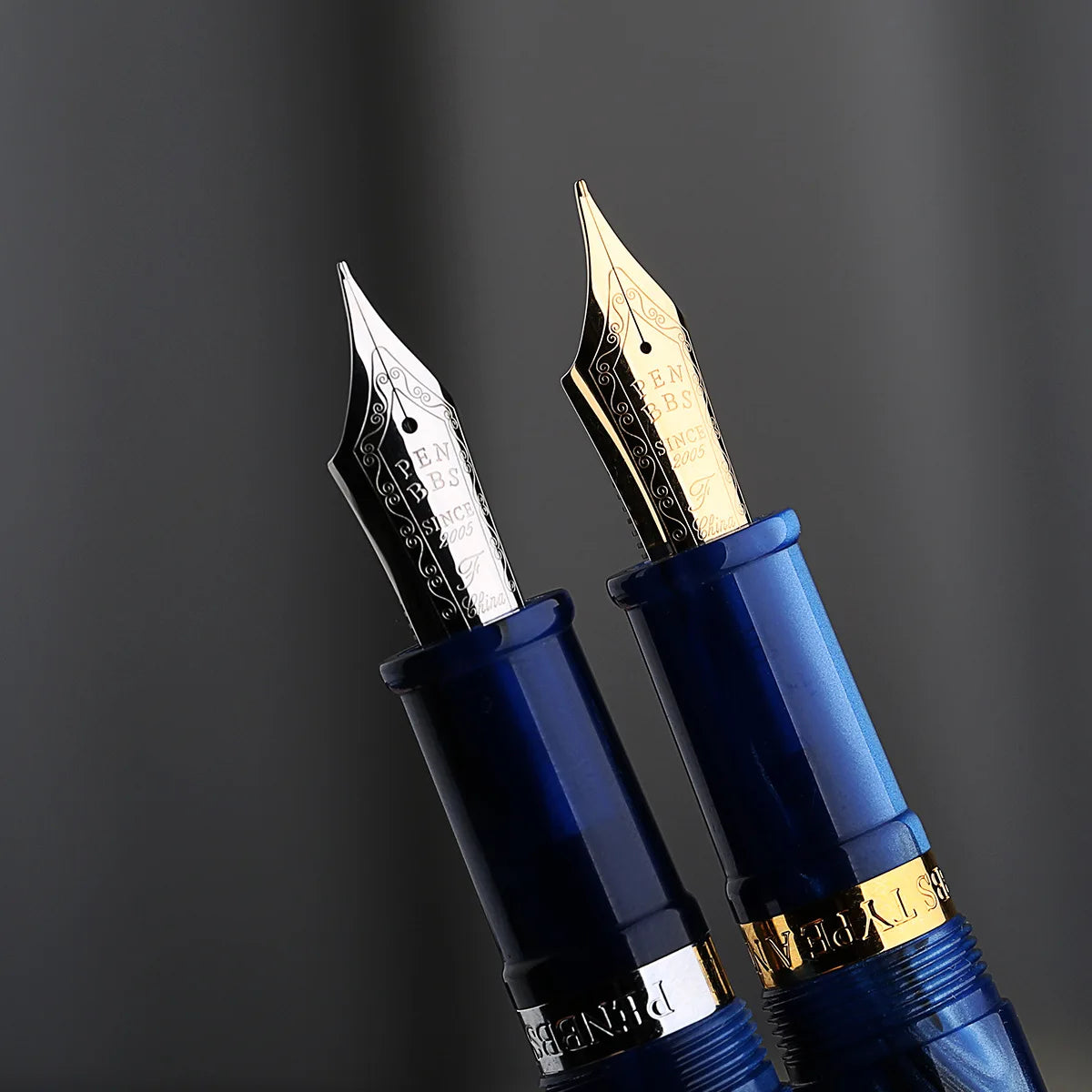 PENBBS 556 Piston Fountain Pen - Large Capacity Transparent Acrylic Ink-absorbing Nib Pen - ZOOMNSTORE