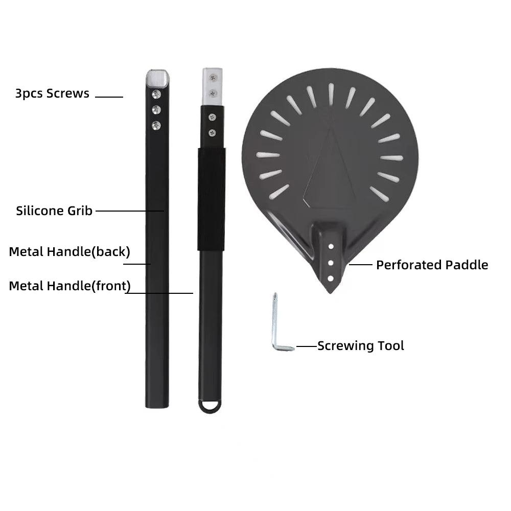 Adjustable Pizza Peel - Nonstick Pizza Turner for Oven Baking - ZOOMNSTORE