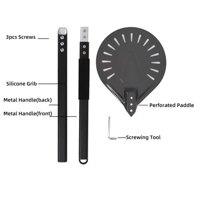 Adjustable Pizza Peel - Nonstick Pizza Turner for Oven Baking - ZOOMNSTORE