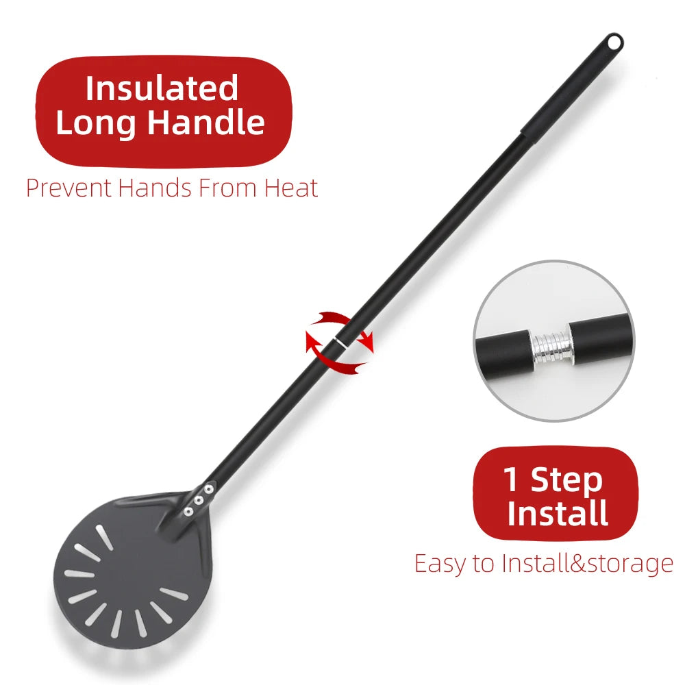 Adjustable Pizza Peel - Nonstick Pizza Turner for Oven Baking - ZOOMNSTORE