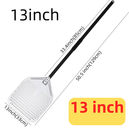 Pizza Perforated Shovel Paddle - ShortLong Handle Baking Tool for Oven - ZOOMNSTORE